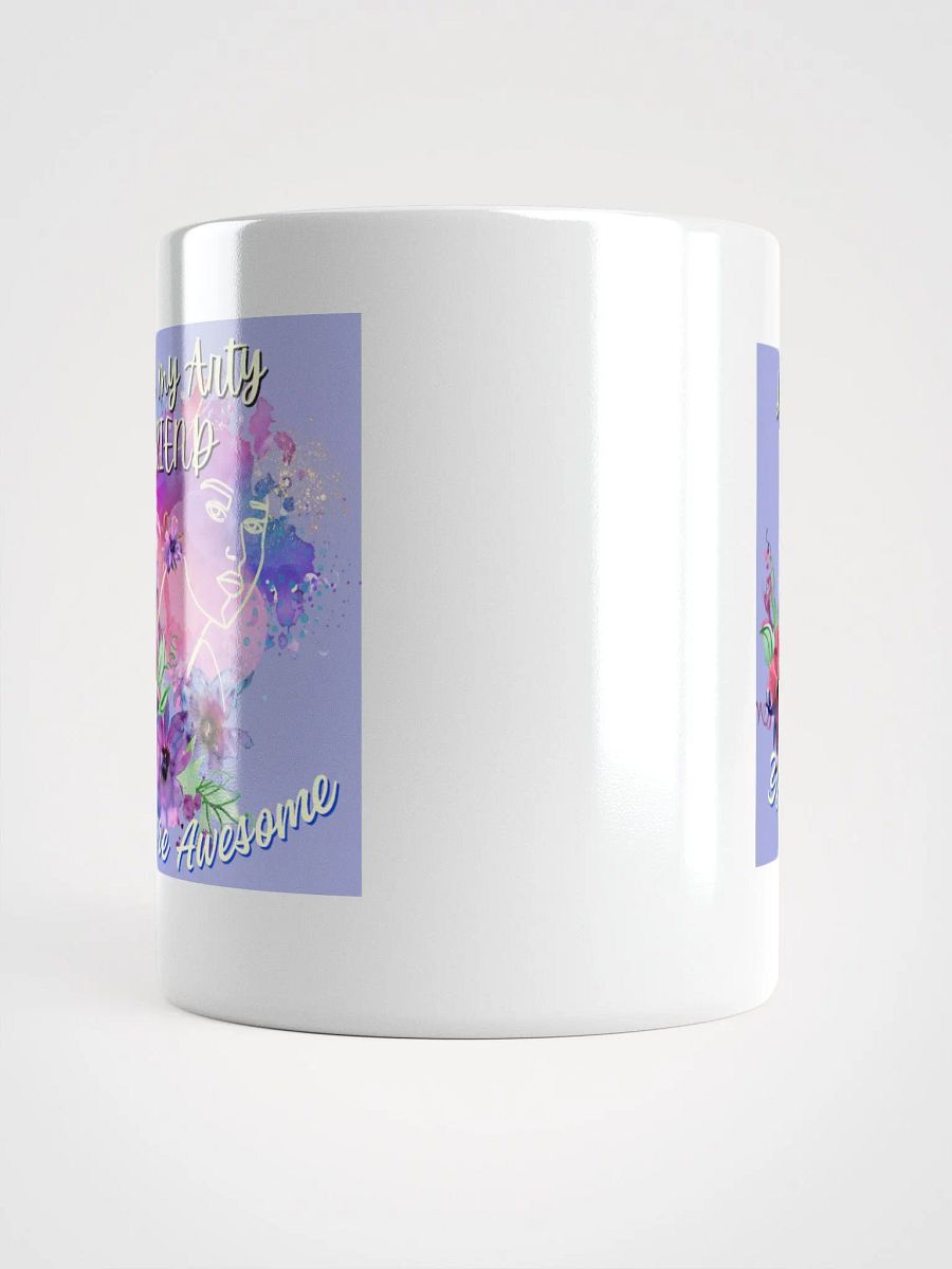 colorful mug gift for the artist. 'Love my Arty friend' product image (14)