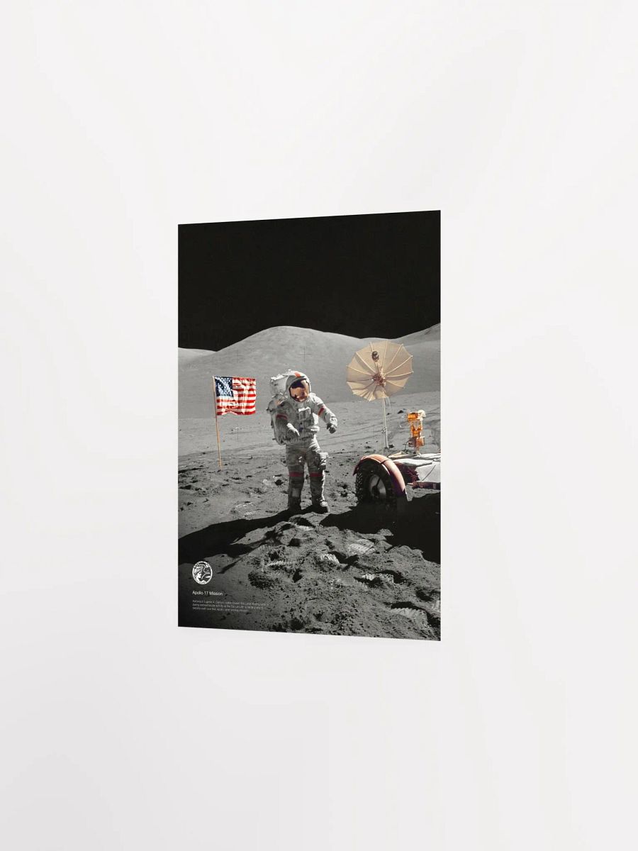 NASA Apollo 17: Astronaut Eugene A. Cernan, Last astronaut on the Moon, 1972 — space poster, space art, photo poster, NASA print product image (9)