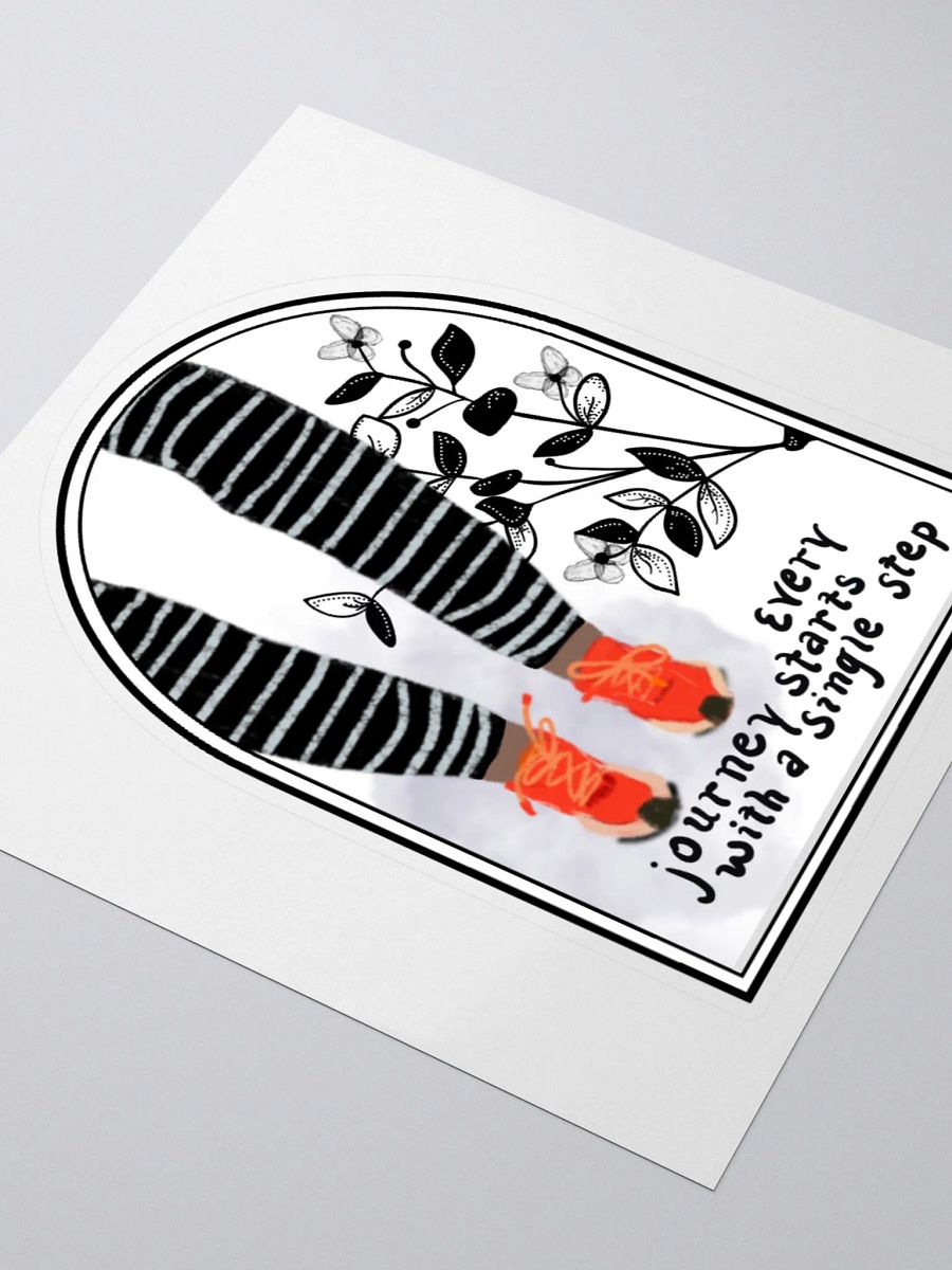 Every Step White Sticker - Dark skin product image (3)