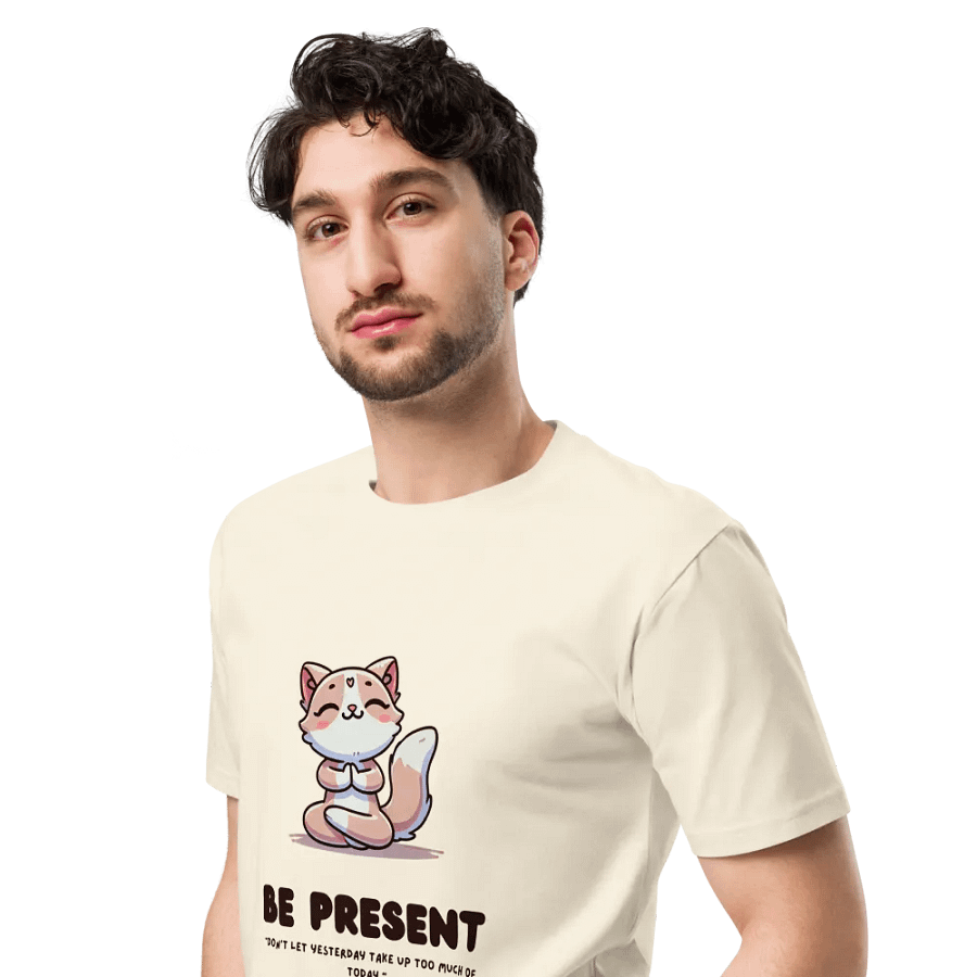 Zen Cat Reflection Premium T-Shirt product image (5)