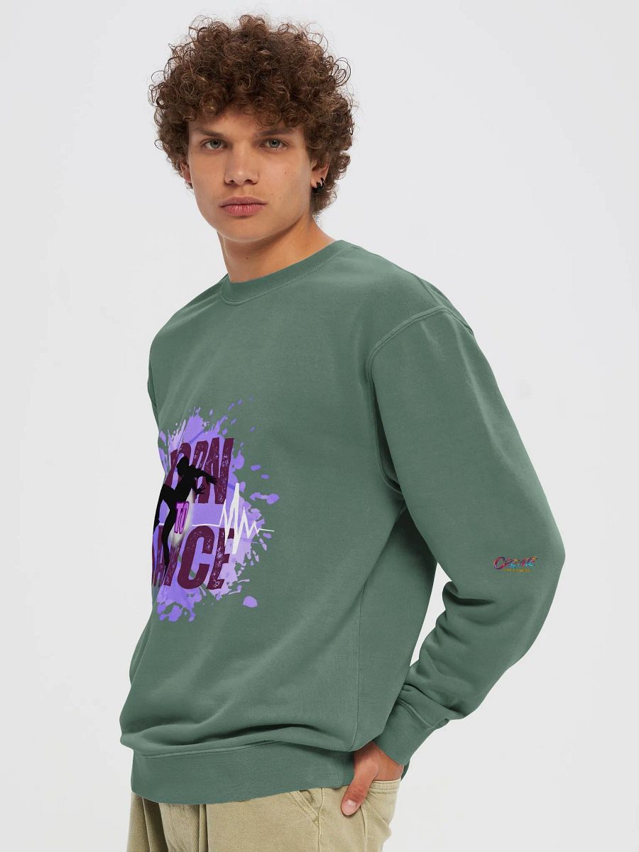 Born to Dance His Silhouette Unisex Pigment Dyed Sweatshirt product image (74)