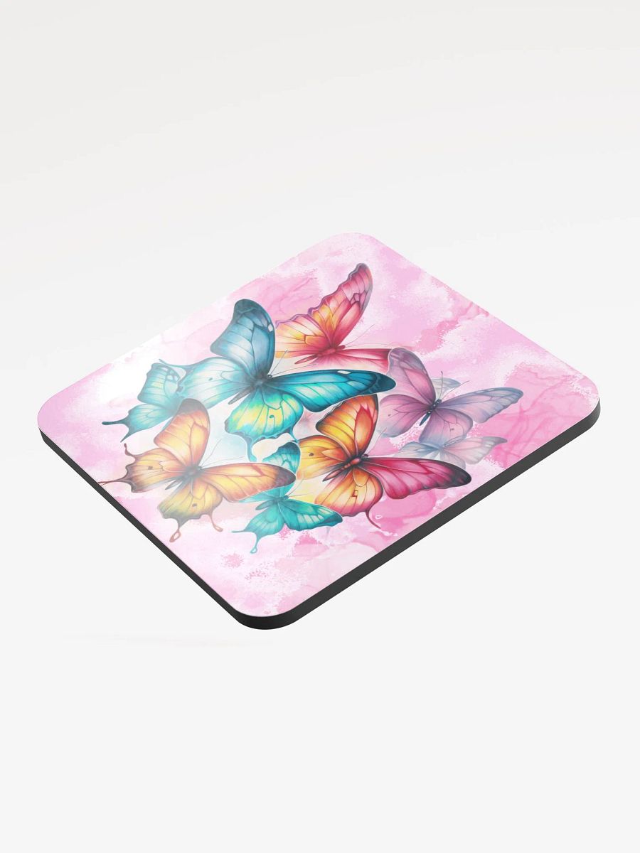 Rainbow Butterfly Nature Themed Mouse Pad product image (3)