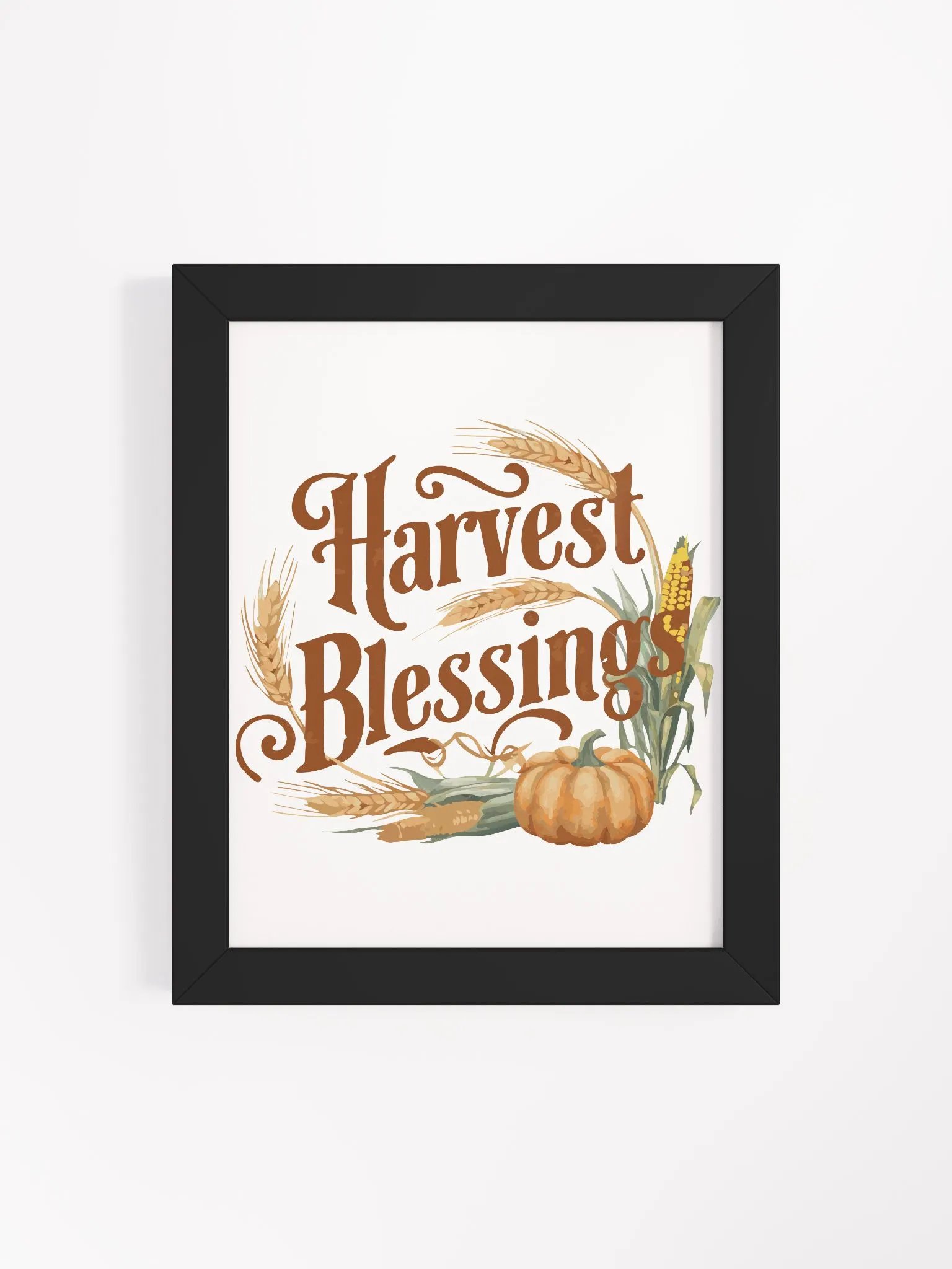 Autumn Harvest Blessings Framed Poster – Perfect Fall Home Decor product image (96)