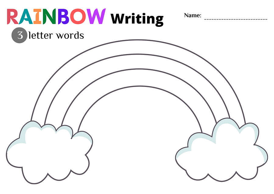 95 Unique Rainbow Writing Worksheets product image (3)