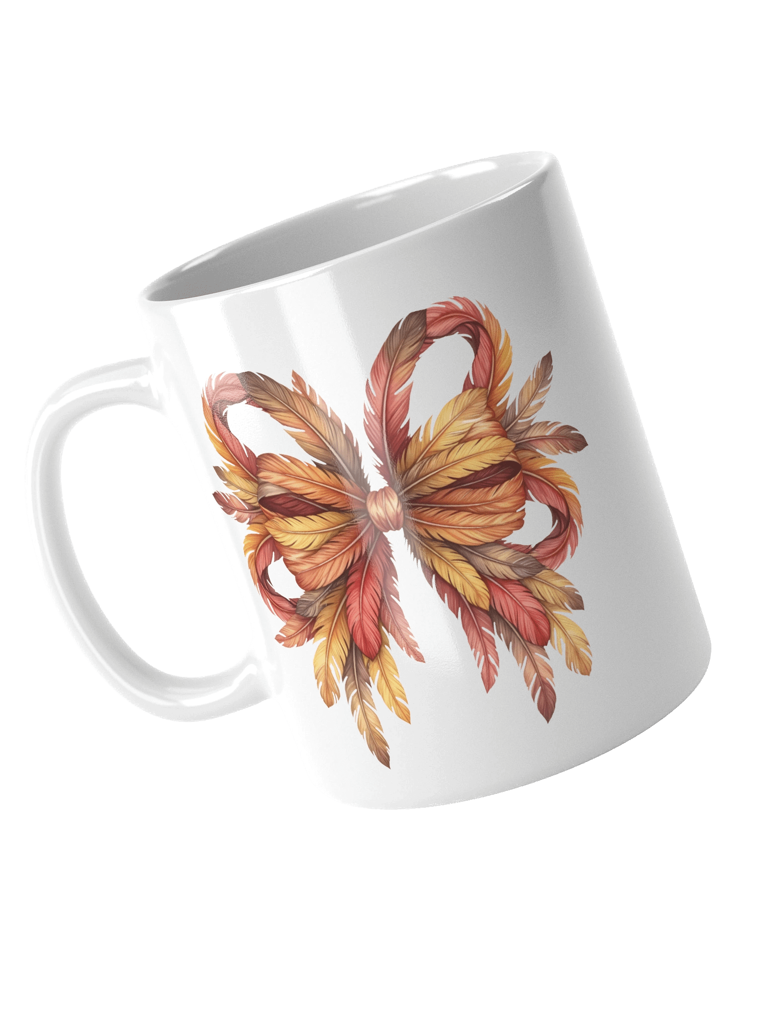Autumn Feather Leaves Symphony Mug product image (10)