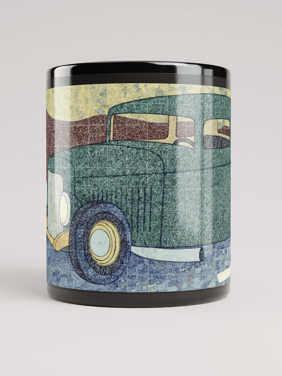 Green Hotrod Black Glossy Mug product image (9)