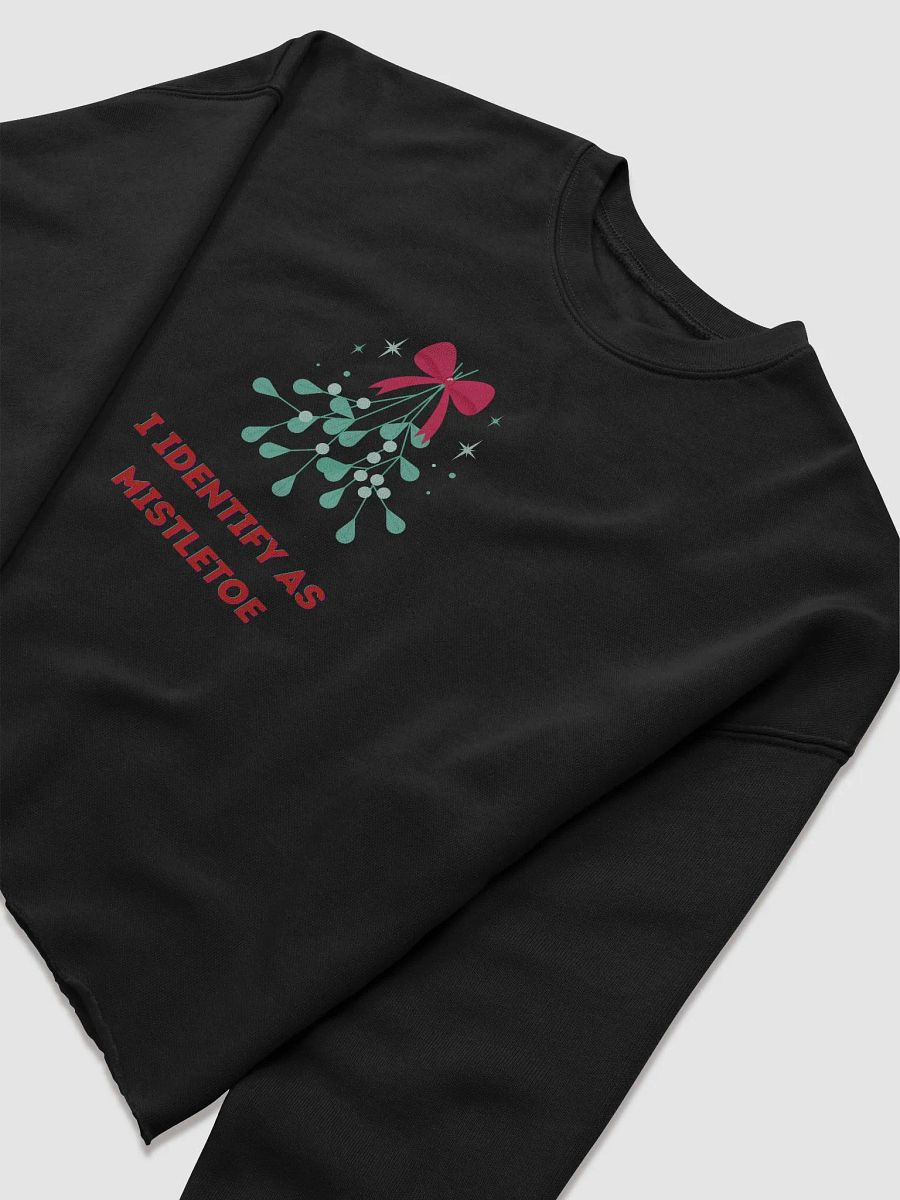 I identify as Mistletoe crop fleece sweatshirt product image (5)