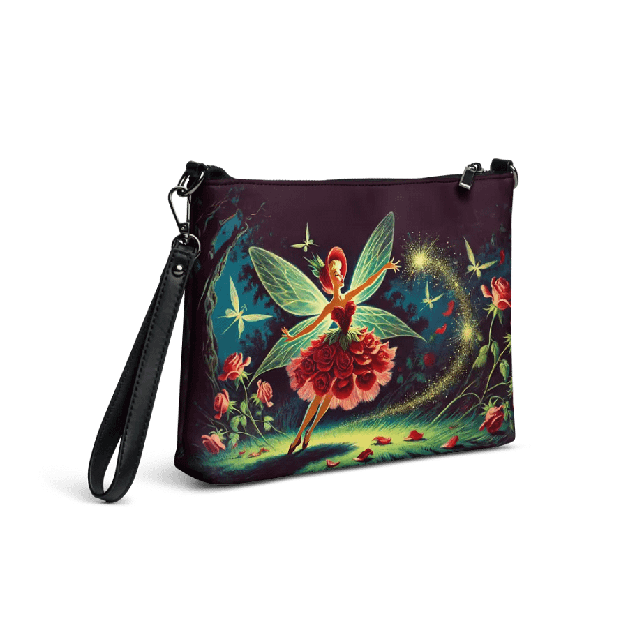 Enchanted Red Rose Fairy Crossbody Bag - Fairytale Purse product image (4)