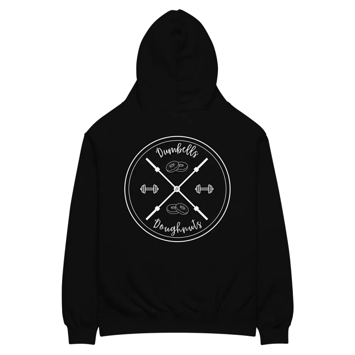 Dumbbells & Doughnuts X Emblem Unisex Hoodie product image (2)