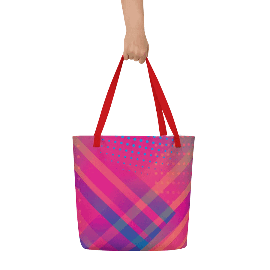 Vibrant Geometry All-Over Tote bag for trendy moms colleagues product image (6)