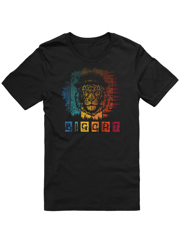 Big Cat Retro Style Graphic Tee – Best Father's Day Gift - Cool Lion with Hat & Glasses product image (1)