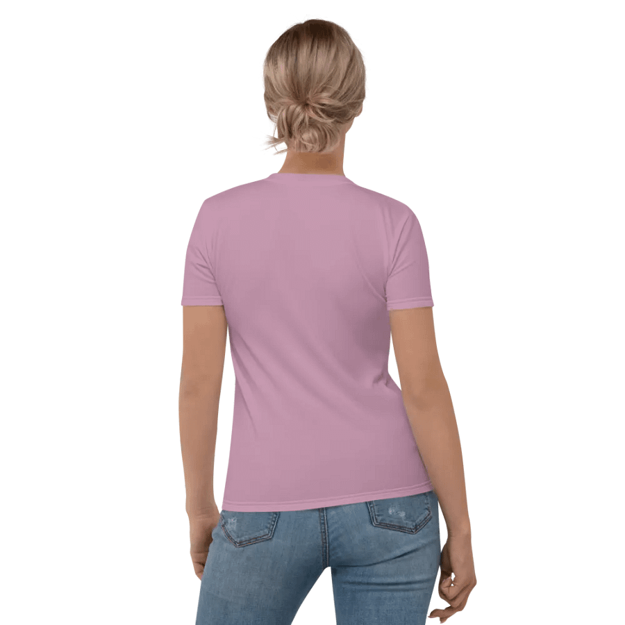 Plain Lilac Purple Soft Summer Women's Crewneck Polyester Heavyweight Premium T-Shirt by Treasure Pie product image (4)