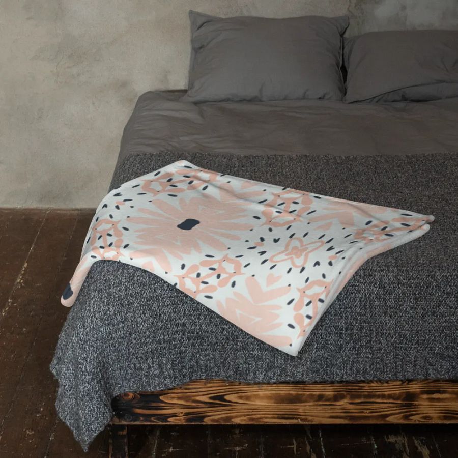 Pink Floral Blanket product image (10)