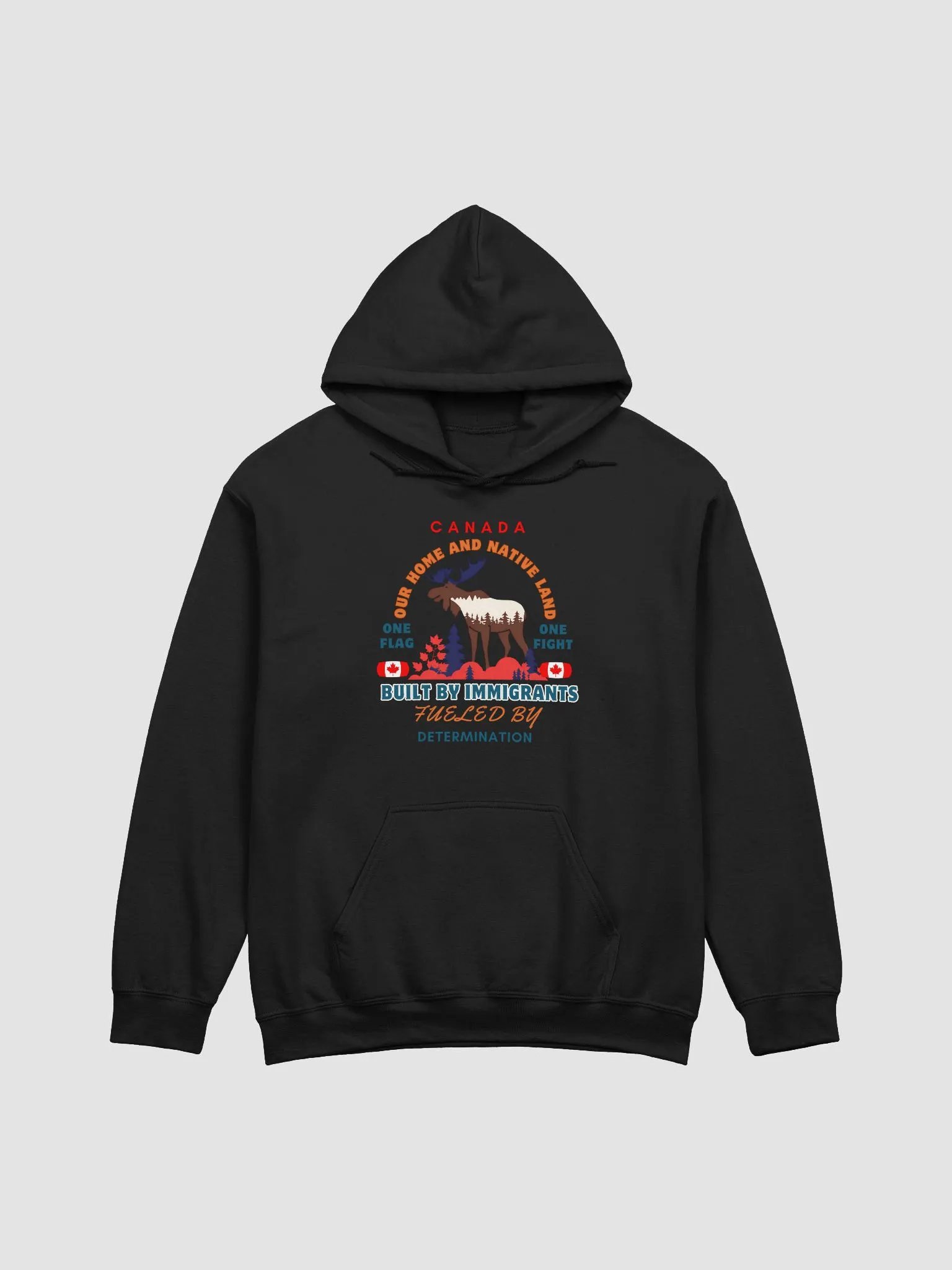Canadian Pride Moose Silhouette Hoodie product image (2)