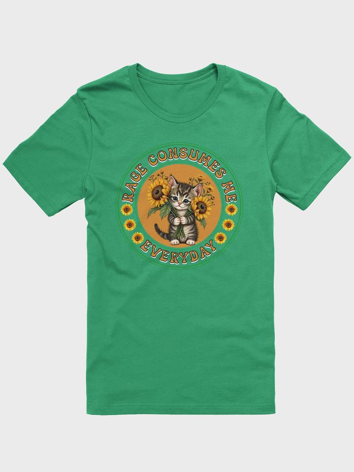 Rage Consumes Me Everyday Cat Sunflower T-Shirt product image (13)