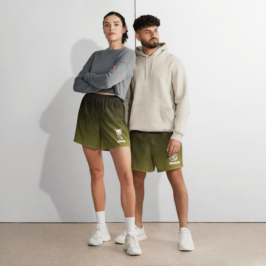 yellow wave athletics shorts product image (3)
