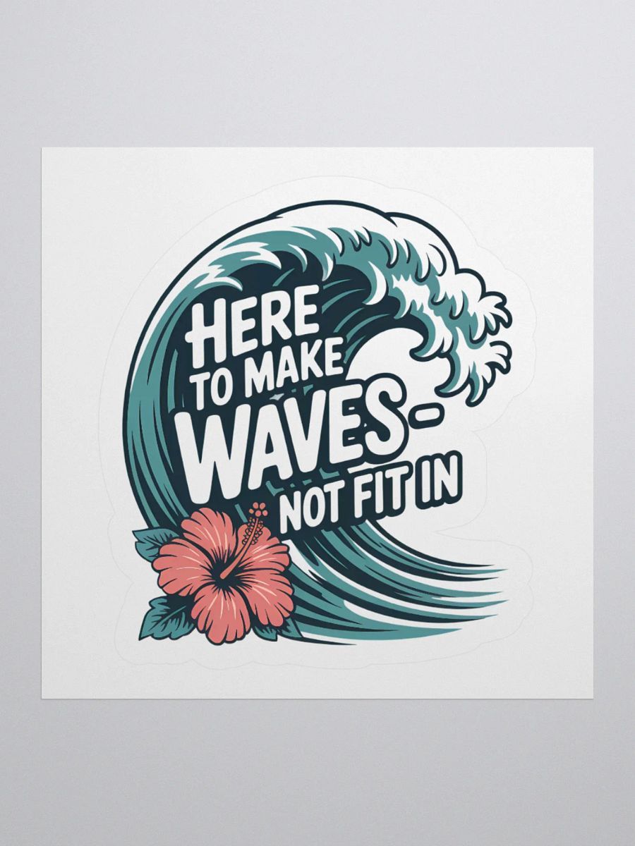 Here to Make Waves Human Design Manifestor Sticker product image (1)