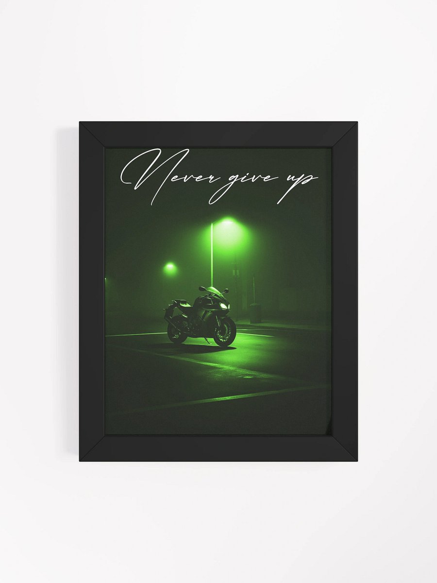 "Never give up" Handwritten Framed Poster product image (20)