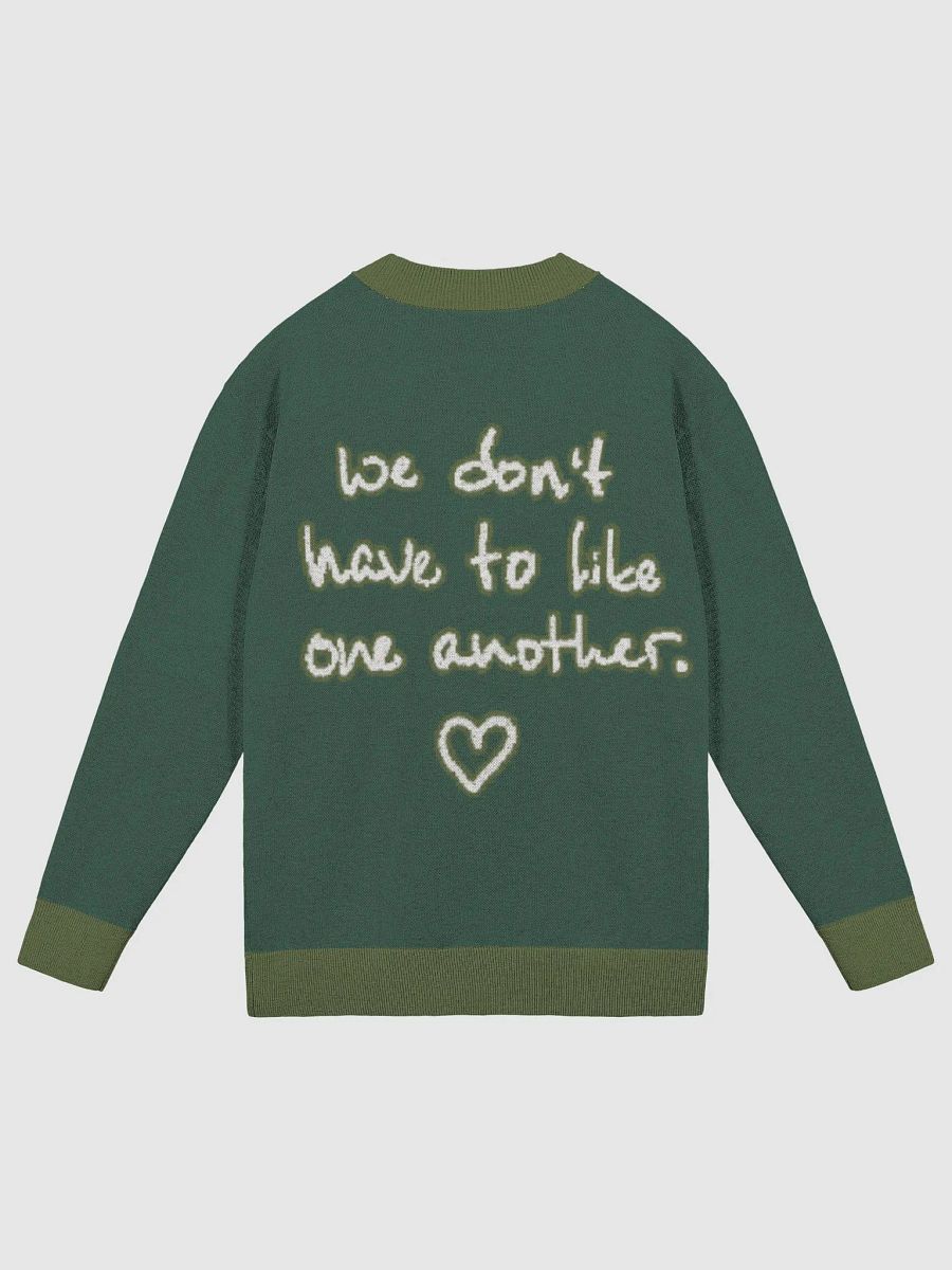 ONE ANOTHER (lg. lined design, duotone green) knitwear cardigan product image (7)