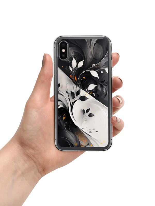 Swirling Leaves iPhone Clear Case iphone 7 to 16 product image (4)