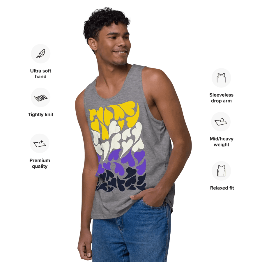 Nestled PRIDE Nonbinary Tank Top product image (12)