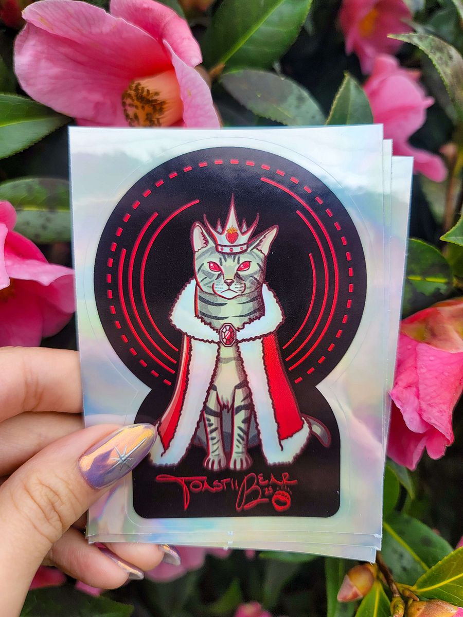 The Gremlin King - Fireberry Holo Sticker product image (1)