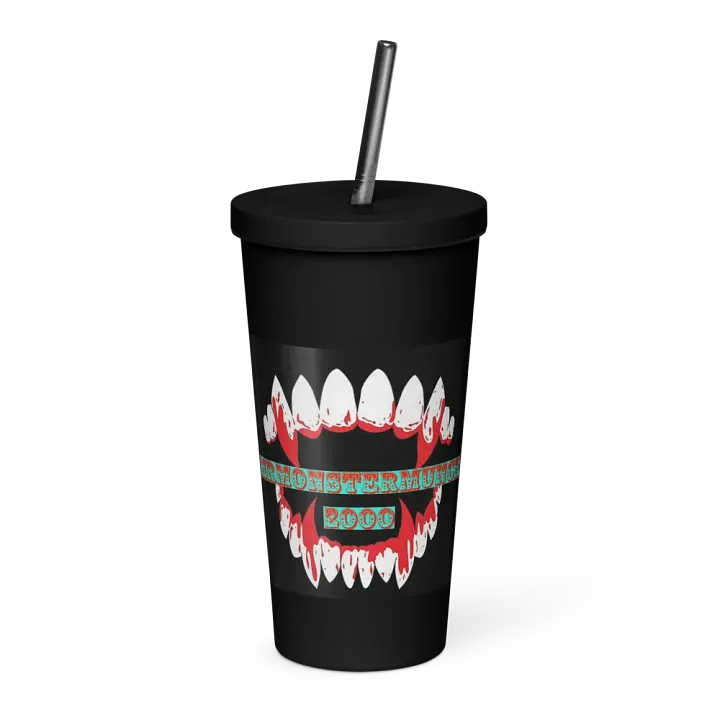 MONSTER MUNCH TUMBLER WITH STRAW product image (1)