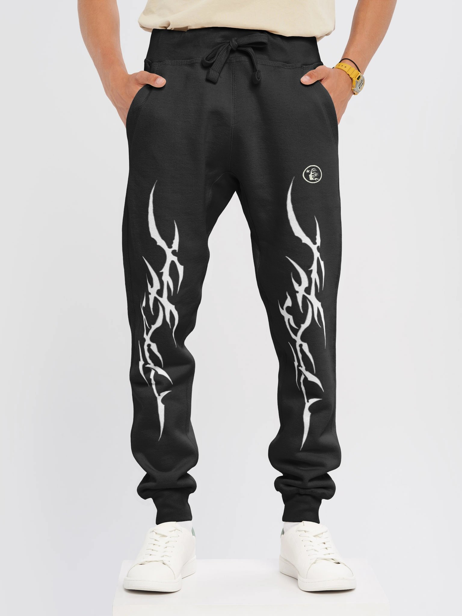 Hellstar Flame Flare Sweatpants Black product image (2)