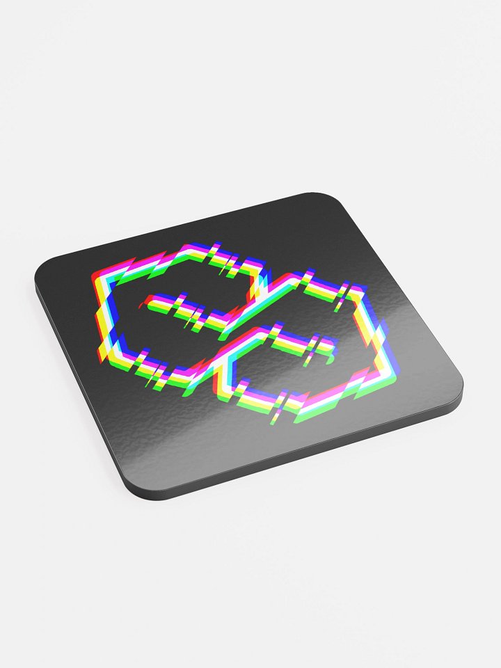 Glitch Era Glass Coaster product image (2)