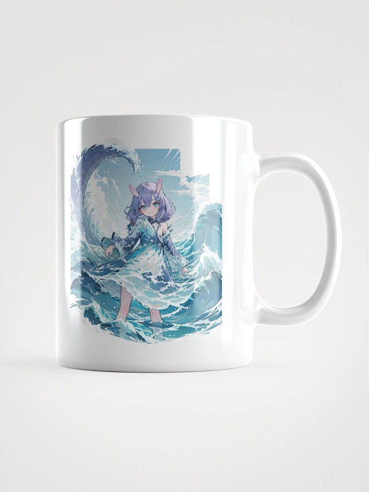 White Glossy Mug - Bailu v1 (Honkai Star Rail) product image (1)