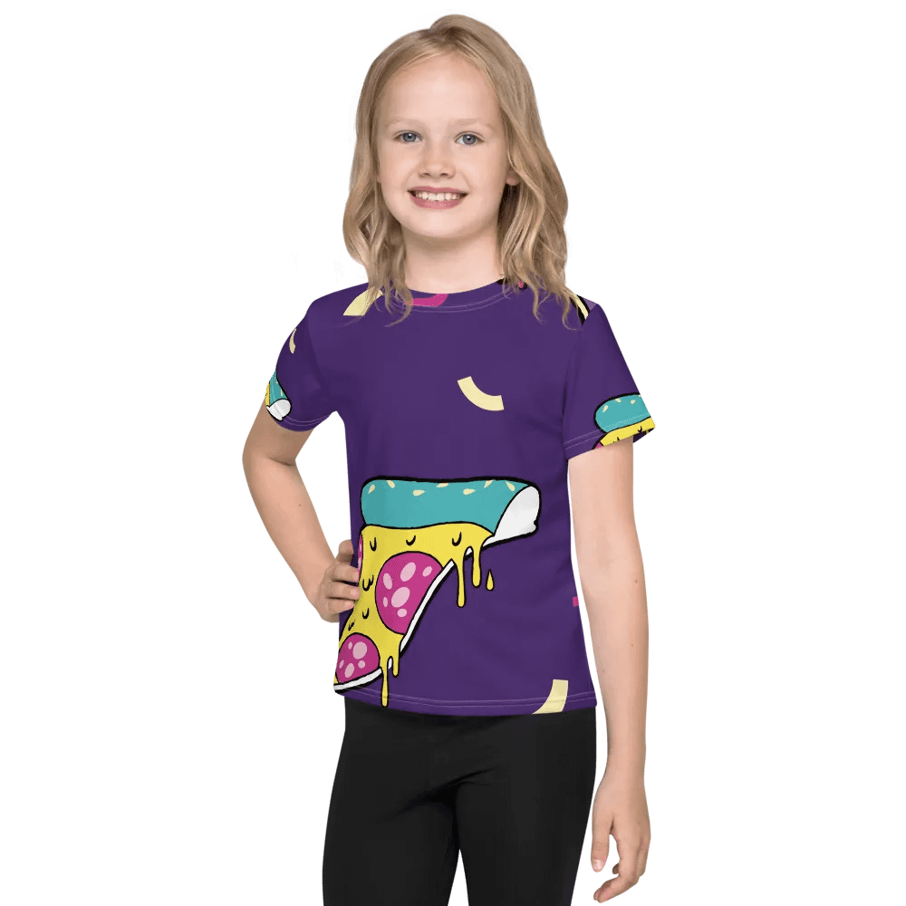 Melting Pizza Party Kids T-Shirt product image (1)