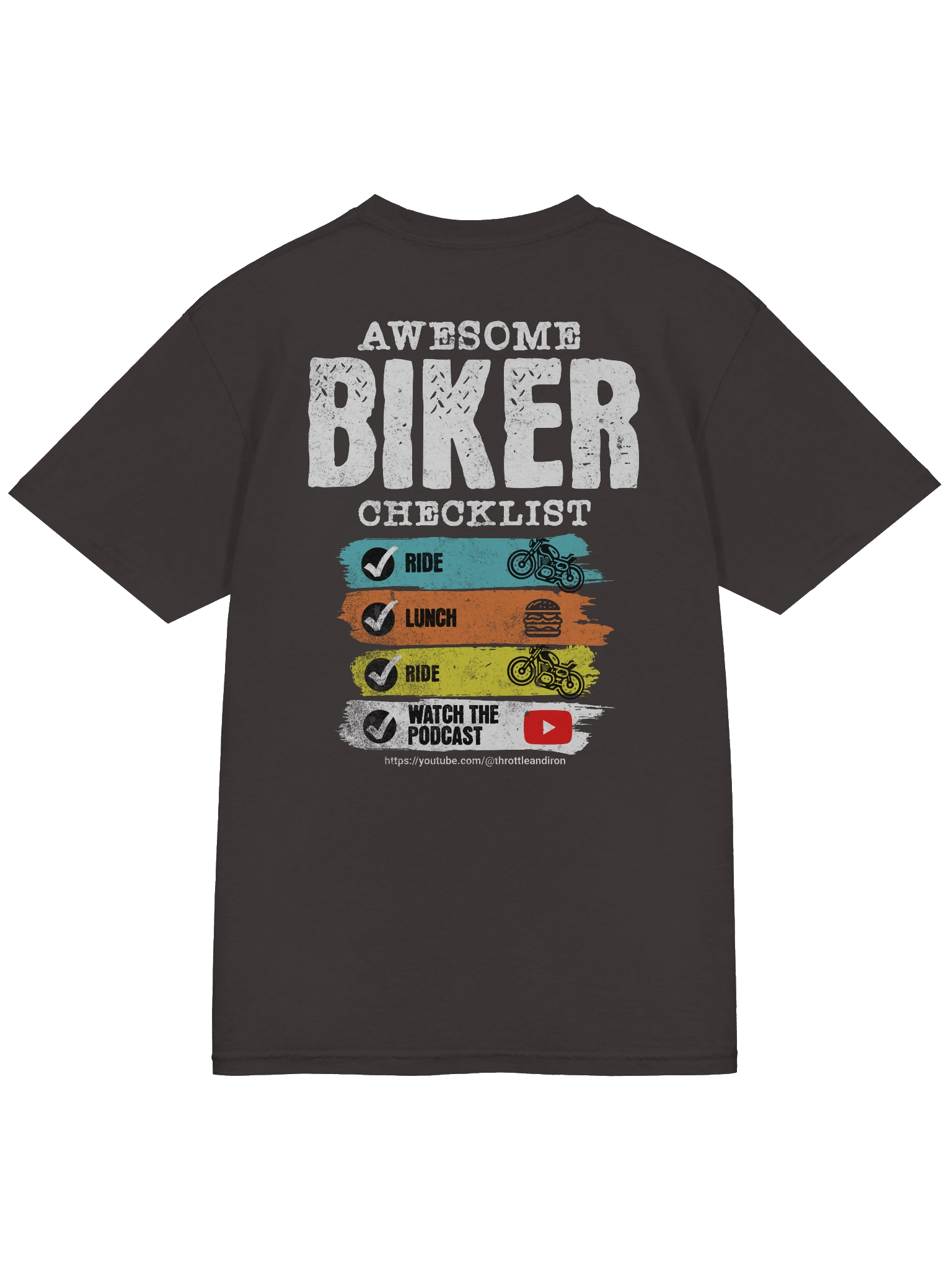 Throttle & Iron “Awesome Biker Checklist” Tee product image (36)