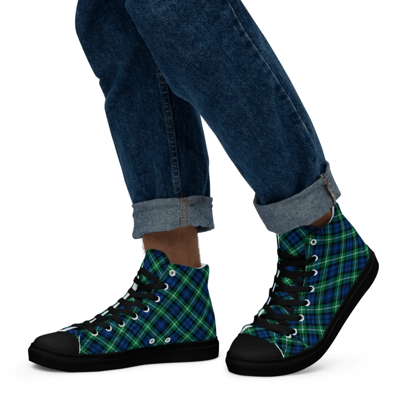 Lamont Tartan Men's High Top Shoes product image (5)