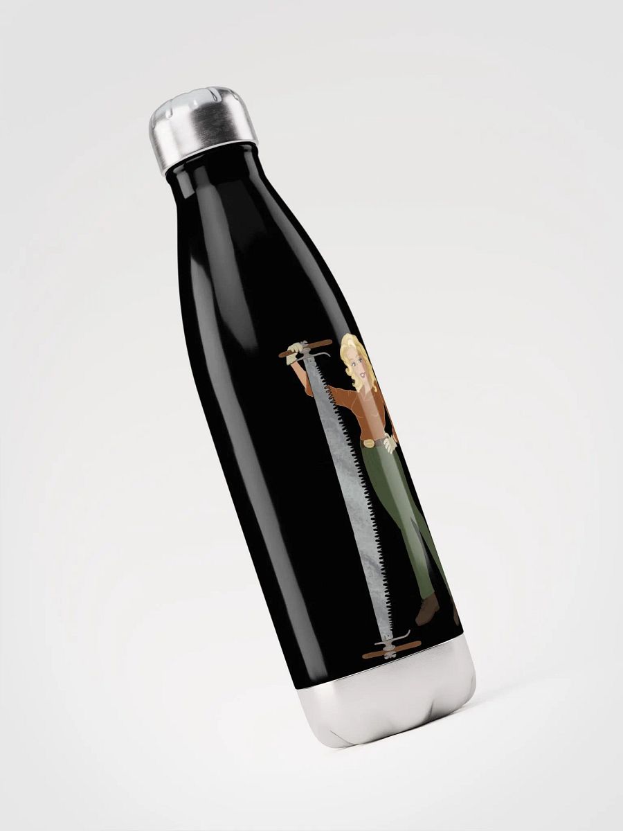 Crosscut Saw Blonde Dolly Pinup Water Bottle product image (4)