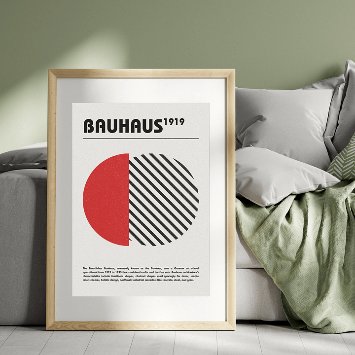 The Staatliches Bauhaus 1919 Poster product image (1)