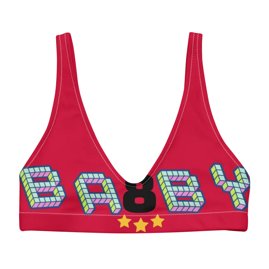 Print Recycled Padded Bikini Top – Swim with Style & Sustainability! product image (1)