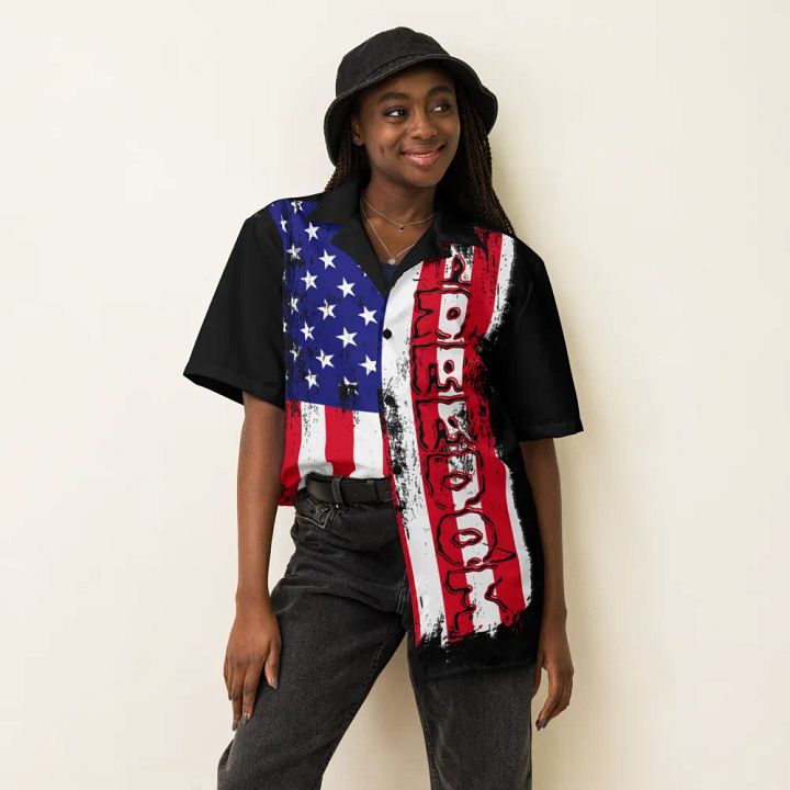 Freedom Flag Hawaiian Shirt product image (1)