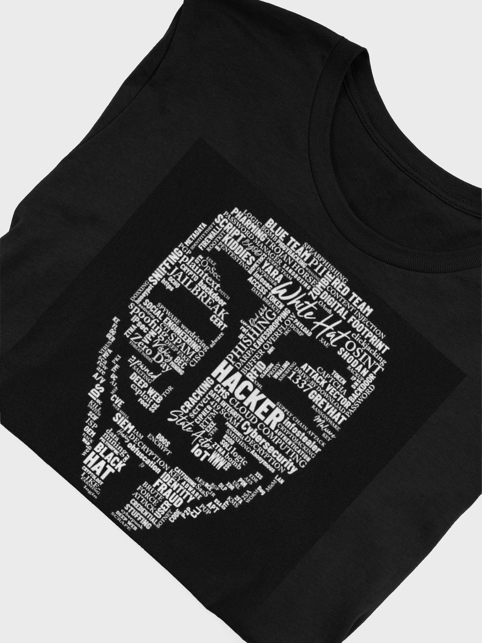 Hacker Mask Word Cloud Tee – Faces of Infosec product image (10)