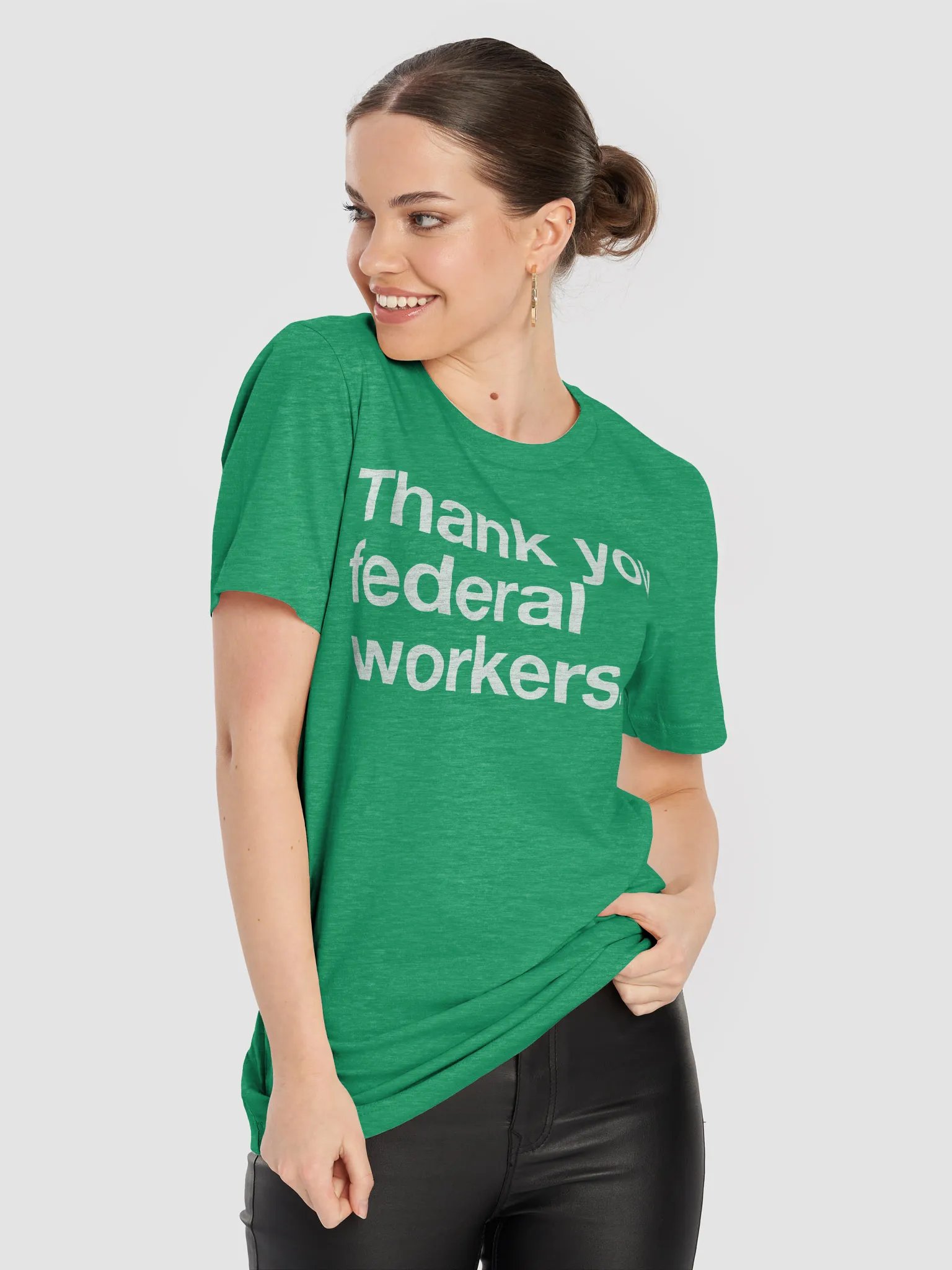 Thank You Federal Workers T-shirt (White) product image (8)