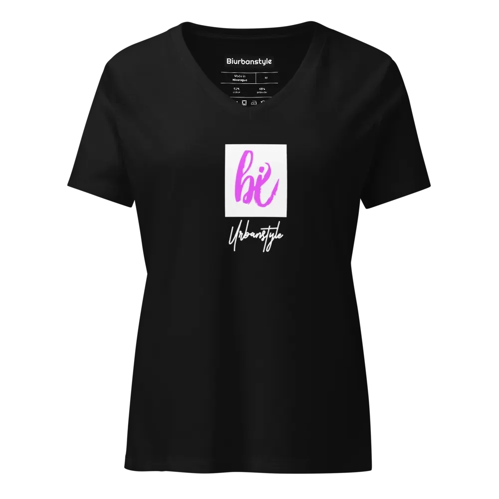 Chic Cursive Hi Women's V-Neck Tee product image (1)