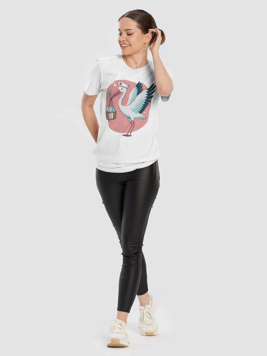 Born to Care Stork Nurse T-Shirt product image (103)