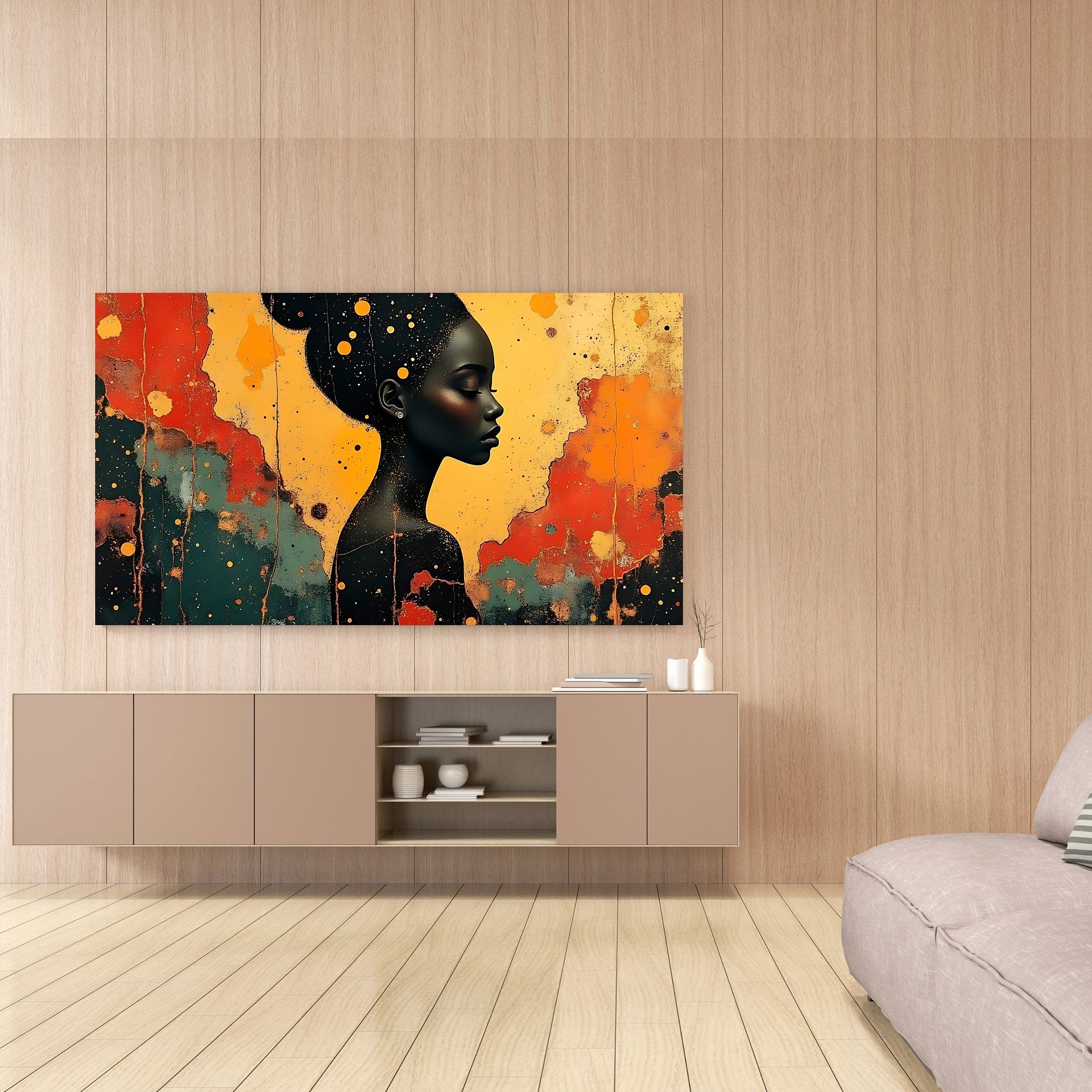 Unbothered TV Frame Art/Wallpaper Juneteenth Picture Print for Black History Art product image (5)