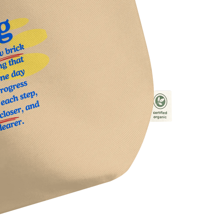 "Brick by Brick Tote" - Build Your Dreams, One Step at a Time product image (2)