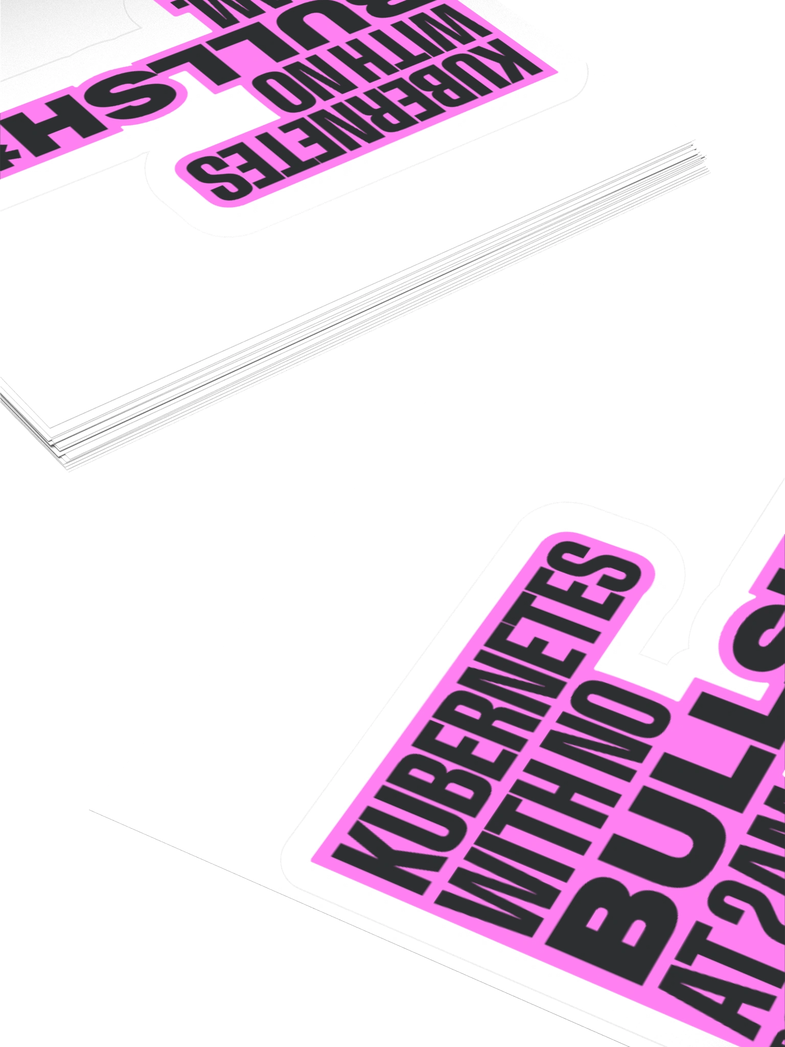 Sticker - Kubernetes with no BS Pink product image (4)