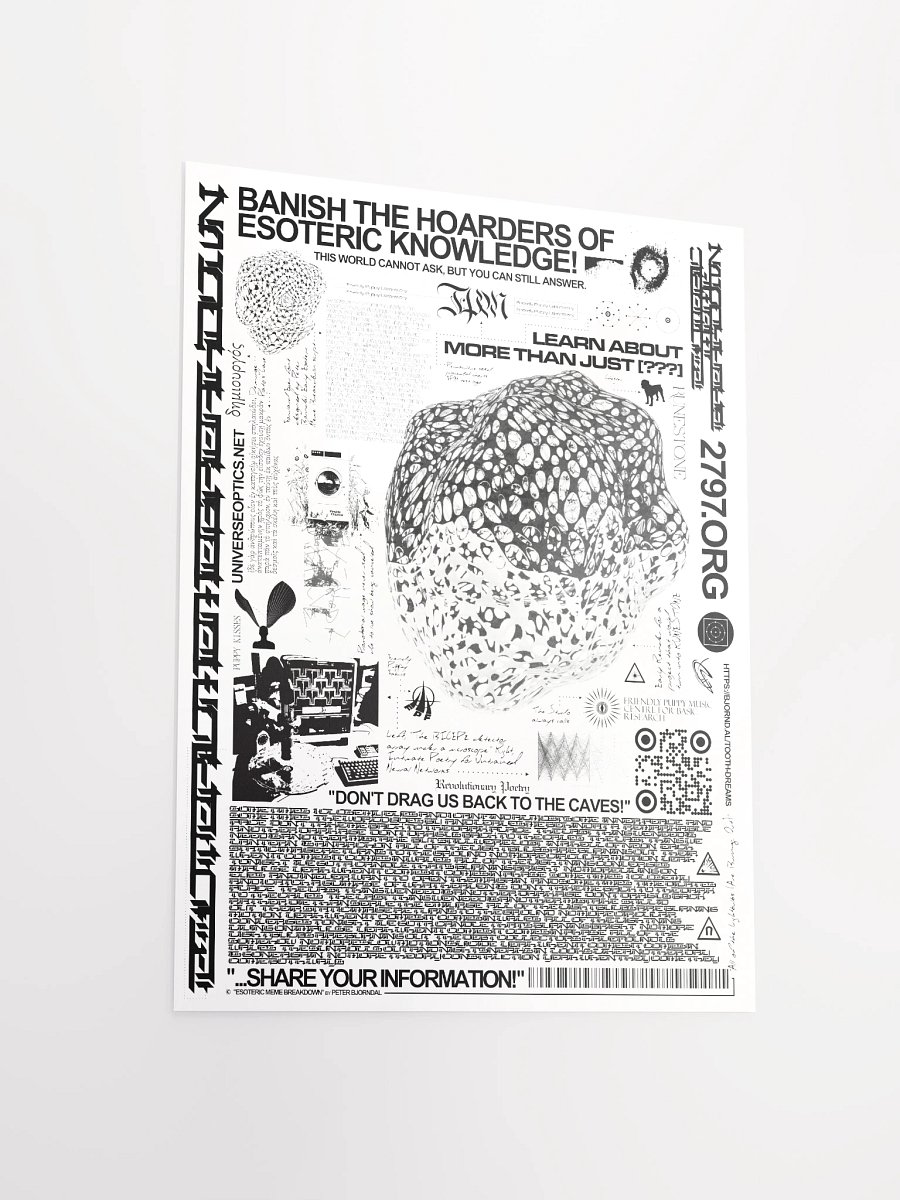 Banish The Hoarders of Esoteric Knowledge Poster! product image (3)