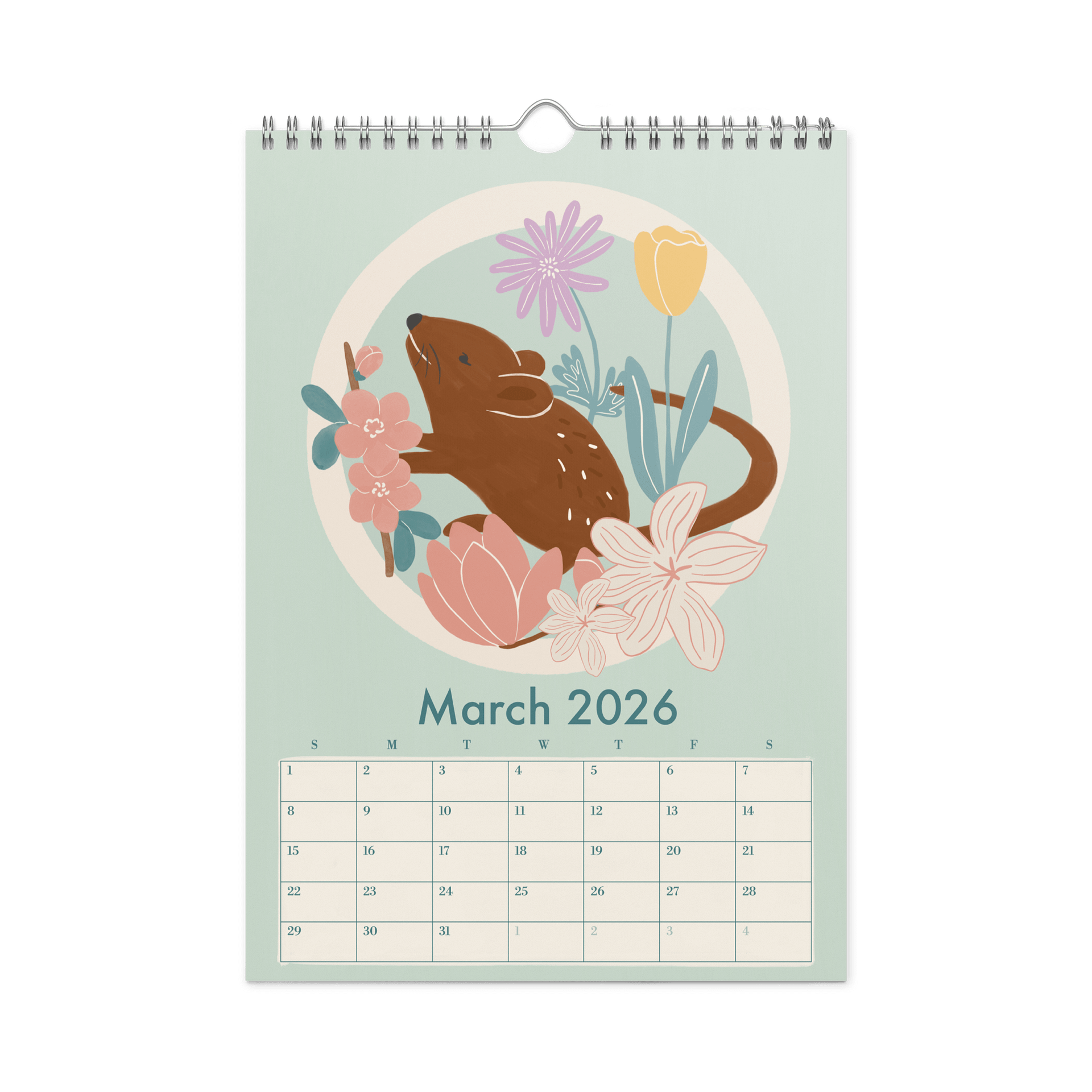 Swiss Wildlife 2026 Wall Calendar – Nature-Inspired Animal Art for Kids, Families & Nature Lovers product image (12)