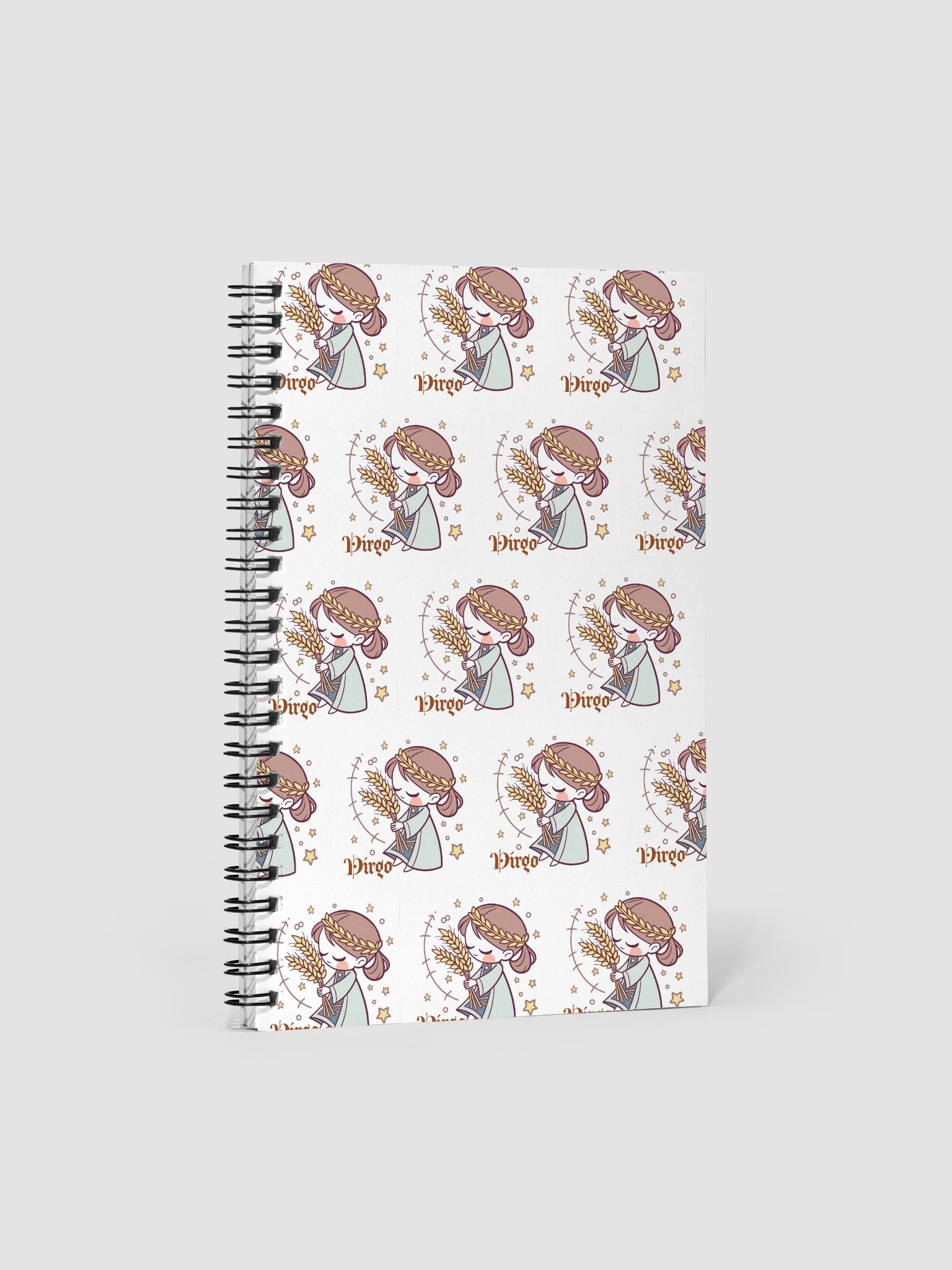 Virgo Wheat Goddess Spiral Notebook product image (1)