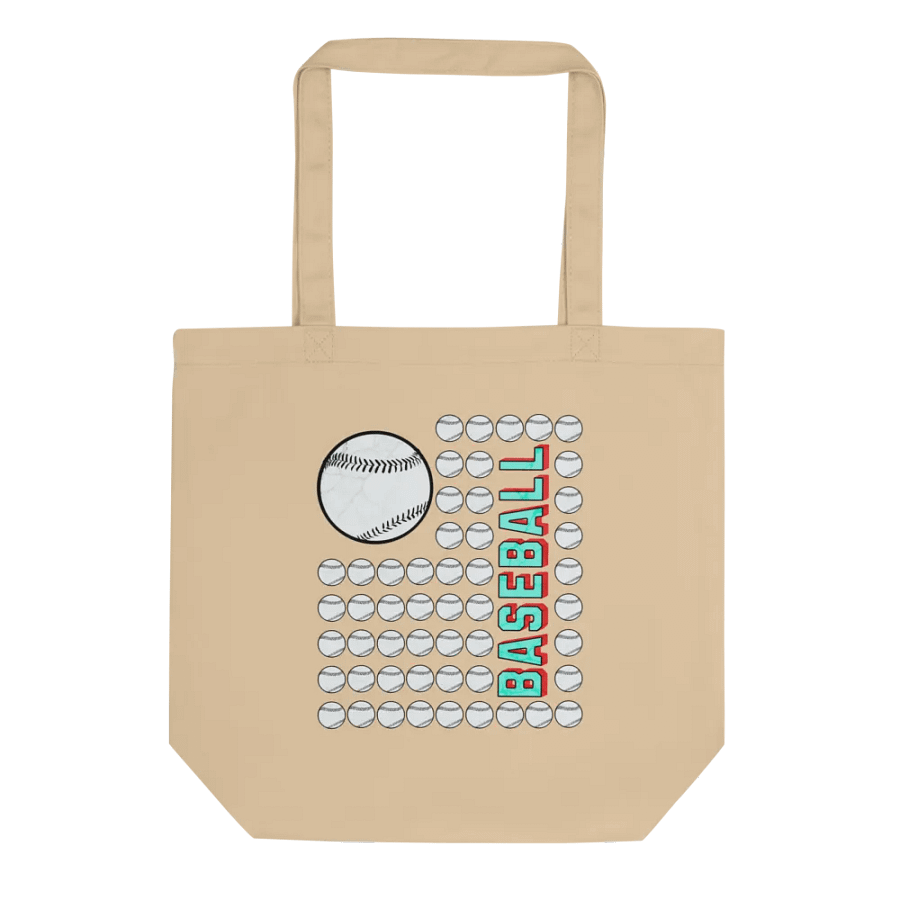 US Flag Baseball Bold Grid Eco Tote product image (1)