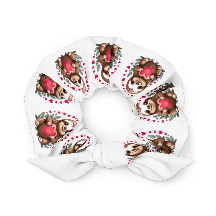 Heartfelt Sloth All-Over Print Scrunchie product image (1)