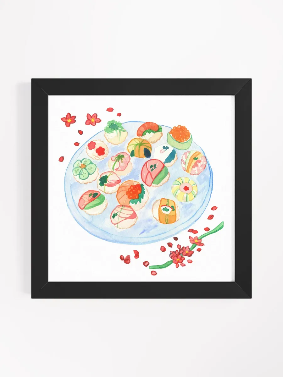 Cherry Sushi Framed Print product image (3)